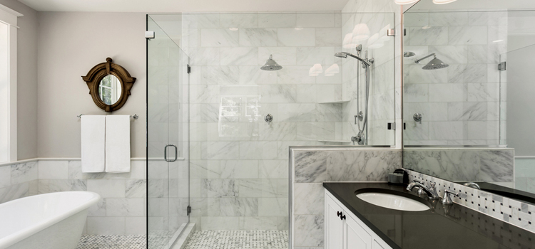 bathroom shower door installation in Chico